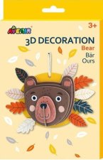 3D dekorace na zeď Medvěd