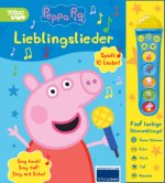 Peppa Pig - Lieblingslieder - Mikrofonbuch - Pappbilderbuch mit abnehmbarem Mikrofon mit 5 lustigen Stimmklängen und 10 Melodien - Peppa Wutz