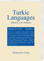 Turkic Languages 26 (2022) 1