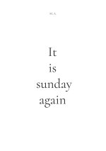 It is sunday again