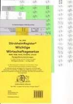 DürckheimRegister® WICHTIGE WIRTSCHAFTSGESETZE 2022 (BGB, HGB, GmbHG, AktG, UmwG) §§ und Gesetze ohne Stichworte