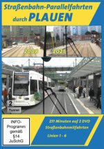 Straßenbahn-Parallelfahrten durch Plauen, 2 DVD, 2 DVD-Video