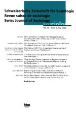 Schweizerische Zeitschrift für Soziologie