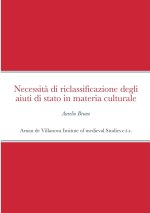 Necessita di riclassificazione degli aiuti di stato in materia culturale