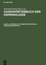 Handwörterbuch der Kriminologie, Band 2, Lieferung 18, Vernehmungstechnik ? Warenhausdiebstahl