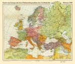 Historische Karte: EUROPA im Februar 1940 (gerollt)