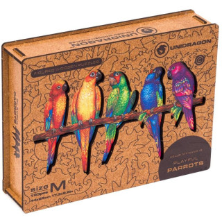 Unidragon dďż˝evďż˝nďż˝ puzzle - Papouďż˝ci velikost M