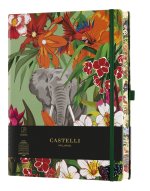 Carnet Eden très grand format ligné éléphant