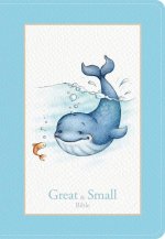CSB Great and Small Bible, Blue Leathertouch: A Keepsake Bible for Babies