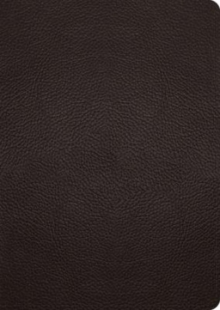 ESV Study Bible, Large Print (Buffalo Leather, Deep Brown) (Twarda)