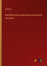 Manifiesto de las operaciones del exercito del centro