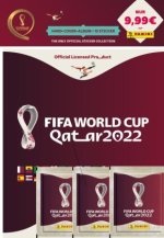 Offiziell lizenzierte Stickerkollektion FIFA World Cup Qatar 2022? - Panini: Starter-Set limitiertes Hardcoveralbum mit 3 Tüten
