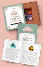 LES PIERRES & MINERAUX - COFFRET - 1 LIVRE ET 7 PIERRES POUR S'INITIER AUX BIENFAITS DE LA LITHOTHER