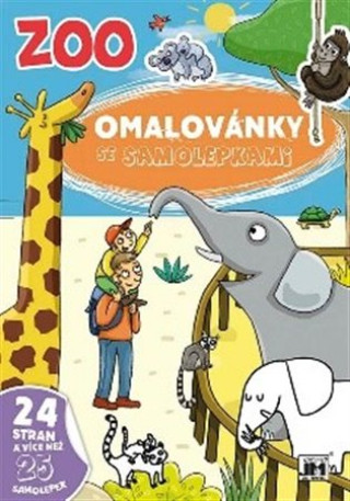 Omalovďż˝nky se samolepkami ZOO