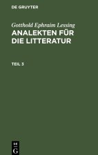 Analekten für die Litteratur, Analekten für die Litteratur