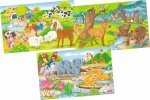 Dřevěné puzzle Zvířata 3x24 dílků