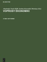 Voprosy e?konomiki, 11/1984, Noyyembri
