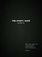 Stuff I Hate Journal