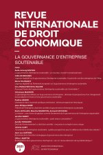 Revue internationale de droit économique 2021/2 - La gouvernance d'entreprise soutenable
