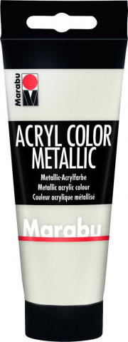 Marabu Acryl Color akrylová barva - bílá metalická 100 ml