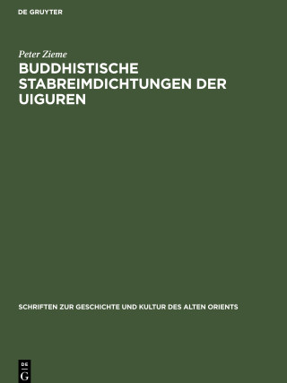 Buddhistische Stabreimdichtungen der Uiguren