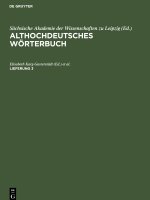 Althochdeutsches Wörterbuch, Lieferung 3, Althochdeutsches Wörterbuch Lieferung 3