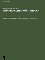 Thüringisches Wörterbuch, Band 6, Lieferung 4 und 5, Umschlagetuch ? vorkommen