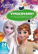 Vymaľovanky so samolepkami  - Ľadové kráľovstvo (A4)