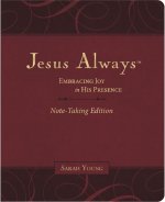 Jesus Always Note-Taking Edition, Leathersoft, Burgundy, with Full Scriptures: Embracing Joy in His Presence (a 365-Day Devotional)
