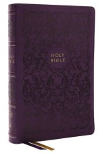 KJV Holy Bible, Center-Column Reference Bible, Leathersoft, Purple, 73,000+ Cross References, Red Letter, Thumb Indexed, Comfort Print: King James Ver