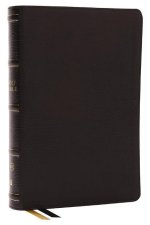 KJV Holy Bible, Center-Column Reference Bible, Genuine Leather, Black, 73,000+ Cross References, Red Letter, Thumb Indexed, Comfort Print: King James