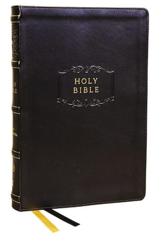 Kjv, Center-Column Reference Bible with Apocrypha, Leathersoft, Black, 73,000 Cross-References, Red Letter, Thumb Indexed, Comfort Print: King James V