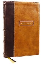 Kjv, Center-Column Reference Bible with Apocrypha, Leathersoft, Brown, 73,000 Cross-References, Red Letter, Thumb Indexed, Comfort Print: King James V