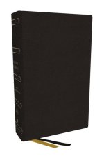 Kjv, Center-Column Reference Bible with Apocrypha Genuine Leather, Black, 73,000 Cross-References, Red Letter, Comfort Print: King James Version