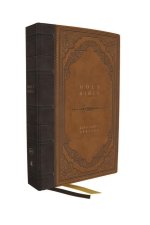 KJV Bible, Giant Print Thinline Bible, Vintage Series, Leathersoft, Brown, Red Letter, Thumb Indexed, Comfort Print: King James Version