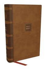 NKJV, Compact Paragraph-Style Reference Bible, Leathersoft, Brown, Red Letter, Comfort Print