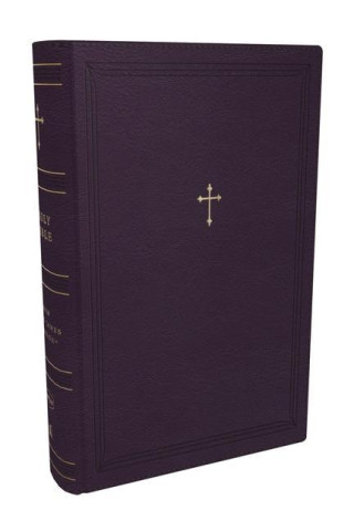NKJV, Compact Paragraph-Style Reference Bible, Leathersoft, Purple with zipper, Red Letter, Comfort Print