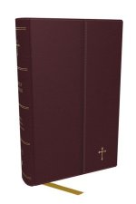 KJV Holy Bible, Compact Reference Bible, Leatherflex, Burgundy with flap, 43,000 Cross-References, Red Letter, Comfort Print