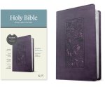 KJV Thinline Reference Bible, Filament Enabled Edition (Red Letter, Leatherlike, Floral Frame Purple)