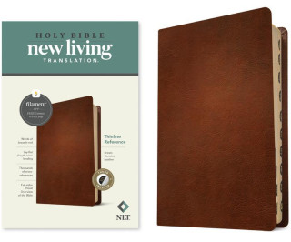 NLT Thinline Reference Bible, Filament Enabled Edition (Red Letter, Genuine Leather, Brown, Indexed)
