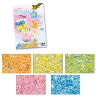 Folia Sisalovďż˝ papďż˝r se tďż˝pytkami pastelovďż˝ 23 x 33 cm