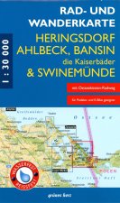 Rad- und Wanderkarte Heringsdorf, Ahlbeck, Bansin - Die Kaiserbäder und Swinemünde