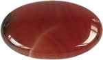 Galet Cornaline  Chauffée - Pièce de 3 x 4.5 cm