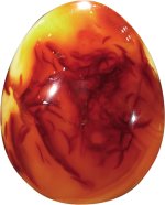 Oeuf Cornaline Chauffée - Pièce de 30 x 45 mm