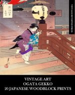 Vintage Art: Ogata Gekko: 20 Japanese Woodblock Prints: Edo Ephemera for Framing, Collages and Junk Journals