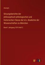 Sitzungsberichte der philosophisch-philologischen und historischen Classe der k.b. Akademie der Wissenschaften zu Munchen