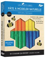 PÂTE À MODELER CIRE D'ABEILLE -  4 COULEURS PAILLETÉES