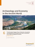 A. The Riverlands of Aegean Thrace: Production, Consumption and Exploitation of                the Natural and Cultural Landscapes B. River Valleys an