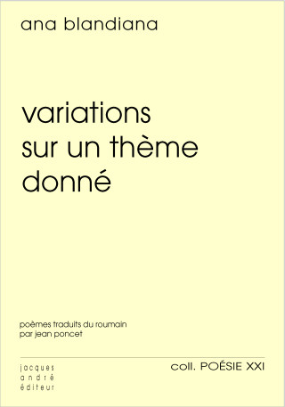 VARIATIONS SUR UN THEME DONNE - VARIA IUNI PE O TEM  DAT