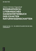 Biographisch-Literarisches Handwörterbuch der exakten Naturwissenschaften, Band 7b, Teil 7, R ? Sm, Berichtsjahre 1932 bis 1962, Lieferung 5